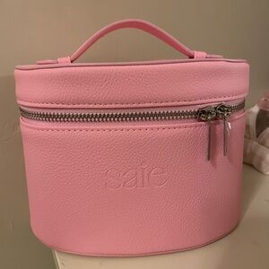 Saie Pink Makeup Bag